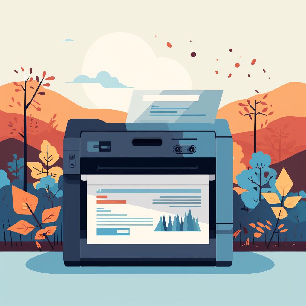 A printer settings window with '2 pages per sheet' selected